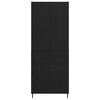 vidaXL Vysok&yacute; bufet se z&aacute;suvkou 2 pcs Čern&yacute; dub kompozitn&iacute; dřevo