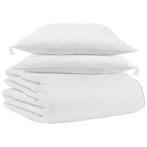 vidaXL Zimn&iacute; přikr&yacute;vka s pol&scaron;t&aacute;řem 3 pcs B&iacute;l&aacute; Peř&iacute;