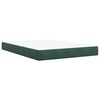 vidaXL Box spring postel s matrac&iacute; tmavě zelen&aacute; 160x200 cm samet