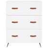 vidaXL Skř&iacute;ň highboard b&iacute;l&aacute; 69,5 x 34 x 180 cm kompozitn&iacute; dřevo