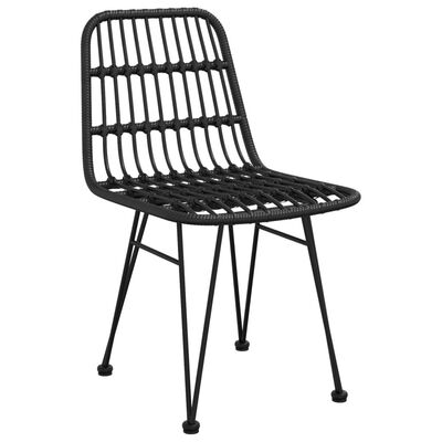 vidaXL Zahradní židle 2 ks černé 48 x 62 x 84 cm PE ratan