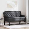 vidaXL Chesterfield lavice Černá 119,5 x 64,5 x 75 cm Umělá kůže