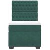 vidaXL Box spring postel s matrac&iacute; tmavě zelen&aacute; 80 x 200 cm samet