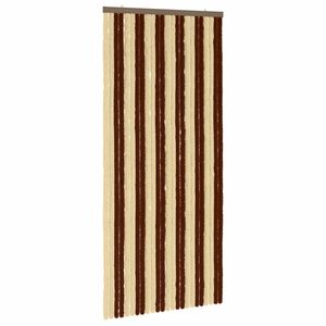 vidaXL Z&aacute;clona proti hmyzu Chenille Hněd&aacute; a b&eacute;žov&aacute; 100 x 220 cm