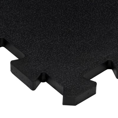 vidaXL Gumové podlahové dlaždice 4 ks černé 16 mm 30 x 30 cm