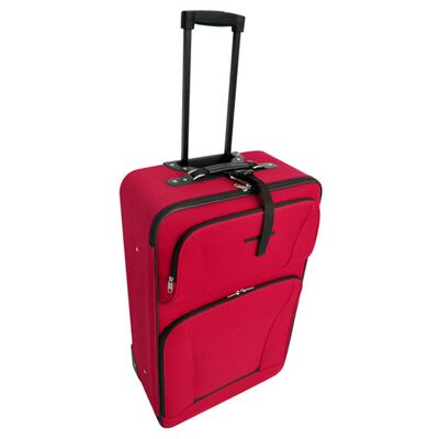 vidaXL Pětidílný set cestovních kufrů červený