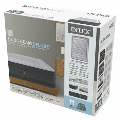 Intex Nafukovací postel Dura-Beam Deluxe Comfort Plush 152x203x46 cm