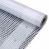 vidaXL Kryc&iacute; plachta b&iacute;l&aacute; 4 x 5 m 260 g/m&sup2;