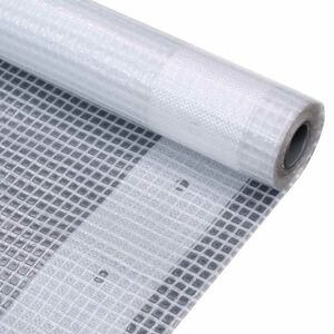 vidaXL Kryc&iacute; plachta b&iacute;l&aacute; 4 x 5 m 260 g/m&sup2;