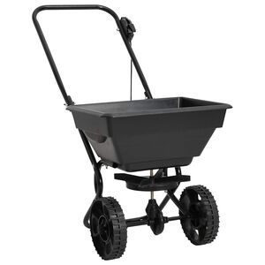 vidaXL Ručně tlačen&eacute; rozmetadlo soli PVC a ocel 80 x 46 x 75 cm 15 L