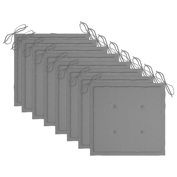 vidaXL Zahradn&iacute; j&iacute;deln&iacute; židle s podu&scaron;kami 8 ks masivn&iacute; ak&aacute;ciov&eacute; dřevo