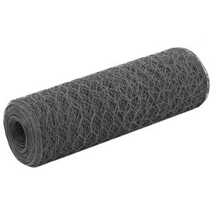vidaXL Pletivo ke kurn&iacute;ku ocel PVC vrstva 25 x 0,5 m &scaron;ed&eacute;