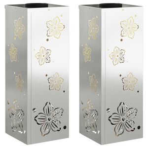 vidaXL Sol&aacute;rn&iacute; LED Cestovn&iacute; Světlo 2 pcs Pozinkovan&yacute; Pozinkovan&yacute;