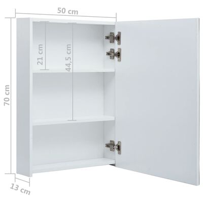 vidaXL LED koupelnová skřínka se zrcadlem 50 x 13 x 70 cm