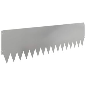 vidaXL Okraj tr&aacute;vn&iacute;ku 20 pcs 103 x 30 cm Ocel Stř&iacute;brn&aacute;