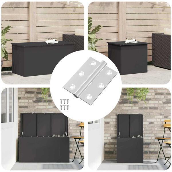 vidaXL Z&aacute;věs 12 pcs Stř&iacute;brn&aacute; 50 x 38 x 1,3 mm Ocel