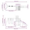 vidaXL Dětsk&eacute; hři&scaron;tě na zahradu masivn&iacute; dřevo douglasky