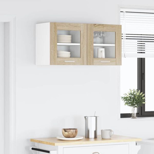 vidaXL Z&aacute;věsn&aacute; skř&iacute;ňka s &uacute;loži&scaron;těm 2 pcs Sonoma dub 40 x 31 x 40 cm