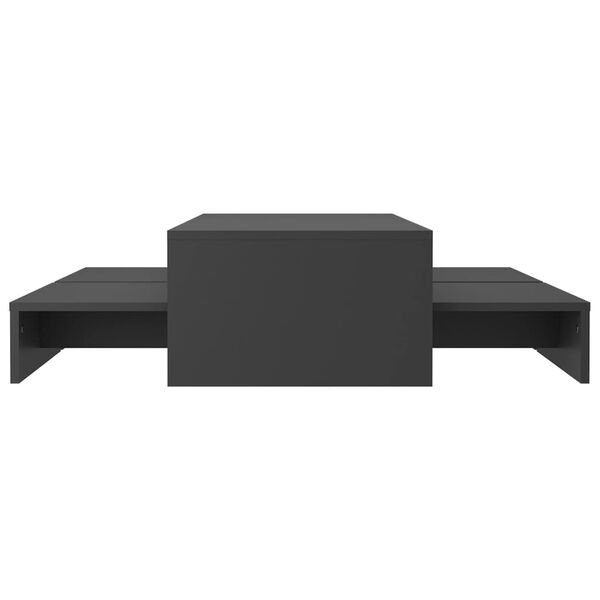 vidaXL Sada konferenčn&iacute;ch stolků &scaron;ed&aacute; 100 x 100 x 26,5 cm dřevotř&iacute;ska