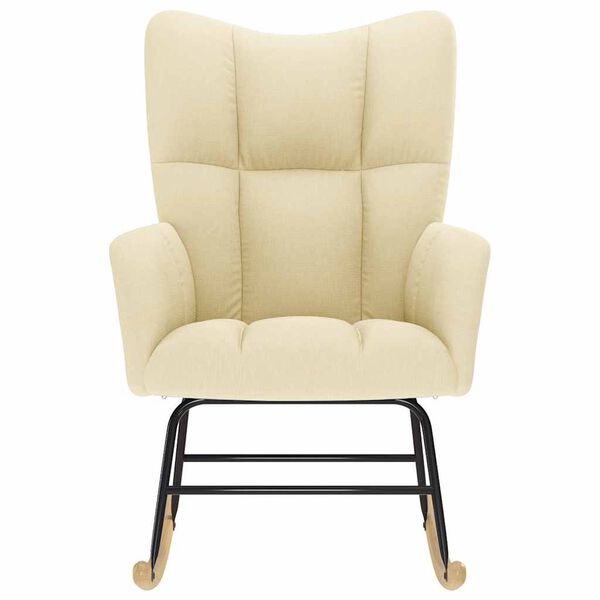 vidaXL Houpac&iacute; křeslo kr&eacute;mov&eacute; textil