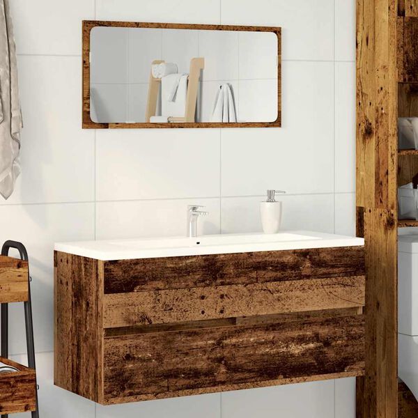 vidaXL Skř&iacute;ňka pod umyvadlo old wood 100x38,5x45 cm kompozitn&iacute; dřevo