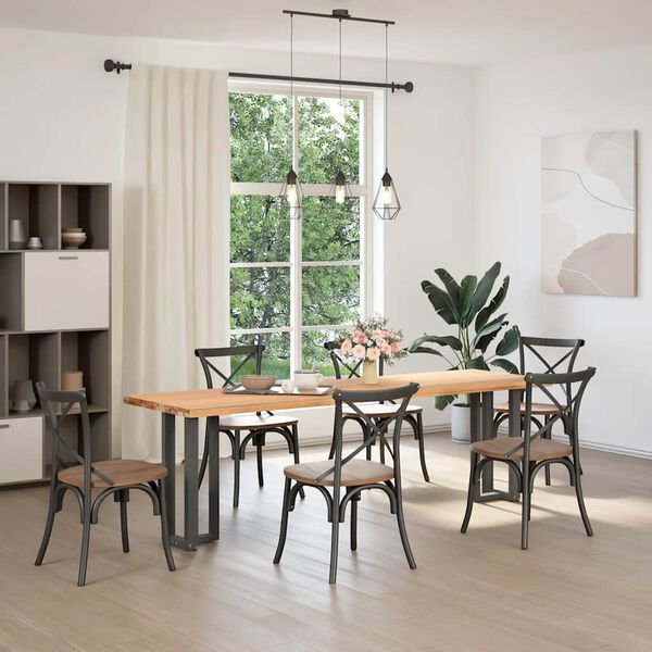 vidaXL Nohy konzolov&eacute;ho stolku ve tvaru T, 2 ks, antracitov&eacute;, 38 x 25 x (72-73) cm, ocel