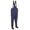 vidaXL Hrub&eacute; waders s botami Polyester s PVC potahem Velikost 40 Modr&aacute;