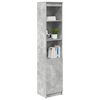 vidaXL Highboard Concrete Grey 37,5x35x180 cm Dřevěná konstrukce