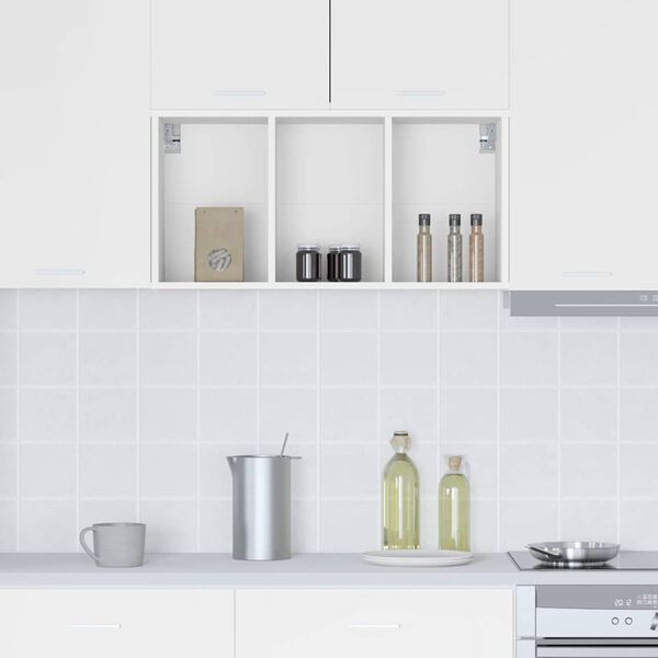 vidaXL Z&aacute;věsn&aacute; skř&iacute;ňka B&iacute;l&aacute; 40 x 29,5 x 80 cm kompozitn&iacute; dřevo