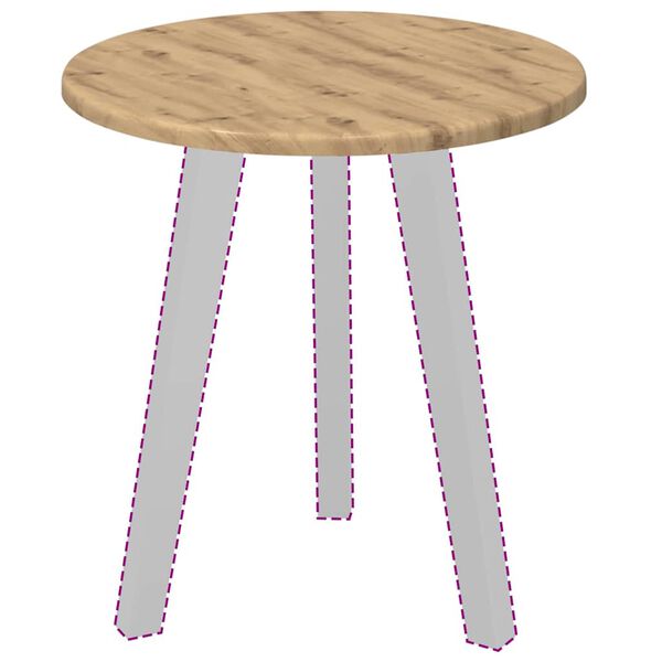 vidaXL Deska stolu dub artisan 40 x 40 x 1,5 cm kompozitn&iacute; dřevo