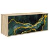 vidaXL N&aacute;stěnn&aacute; TV skř&iacute;ň WIJHE 102 x 33 x 40 cm Dub sonoma