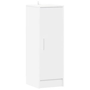 vidaXL Botn&iacute;k b&iacute;l&yacute; 32 x 35 x 92 cm kompozitn&iacute; dřevo