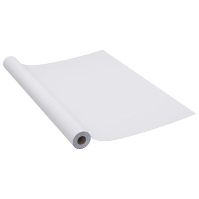 vidaXL Samolepící tapeta na nábytek stříbrná vysoký lesk 500x90 cm PVC