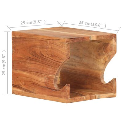 vidaXL Nástěnný držák na kolo 35 x 25 x 25 cm masivní akáciové dřevo