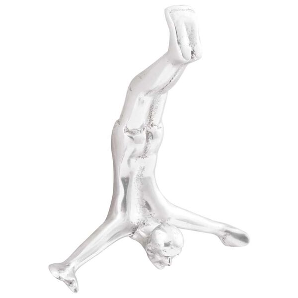 vidaXL Socha Stříbrná 22 x 8 x 25 cm Hliník