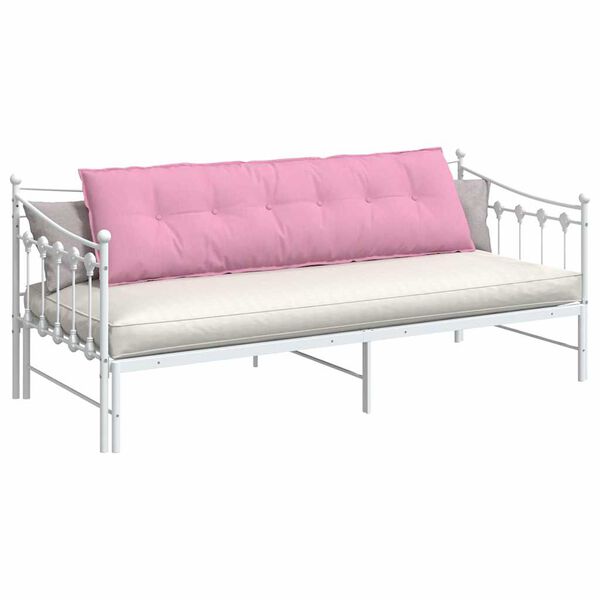 vidaXL Pol&scaron;t&aacute;ř na z&aacute;da Růžov&aacute; 180 x 19 x 50 cm textil