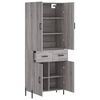 vidaXL Skř&iacute;ň highboard &scaron;ed&aacute; sonoma 69,5 x 34 x 180 cm kompozitn&iacute; dřevo