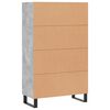 vidaXL Skř&iacute;ň highboard betonově &scaron;ed&aacute; 69,5x31x115 cm kompozitn&iacute; dřevo