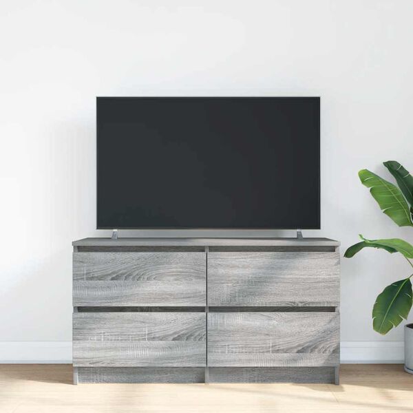 vidaXL TV skř&iacute;ňka &scaron;ed&aacute; sonoma 100x35x54 cm kompozitn&iacute; dřevo