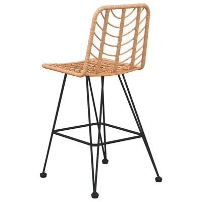 vidaXL Barové stoličky 2 ks 45 x 56 x 103,5 cm PE ratan a ocel