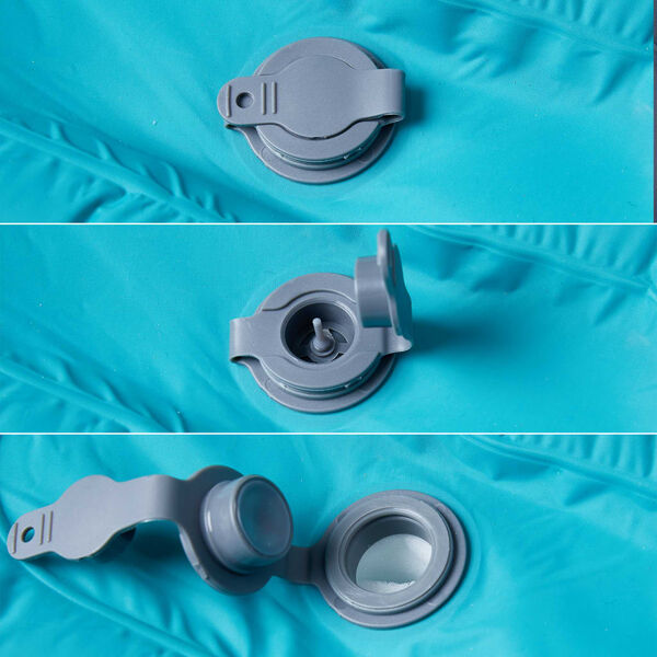 vidaXL Samonafukovac&iacute; kempingov&aacute; matrace s pol&scaron;t&aacute;řem 1 osoba modr&aacute;