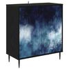 vidaXL Serv&iacute;rovac&iacute; skř&iacute;ň RAALTE Čern&yacute; dub 69 x 33 x 76 cm