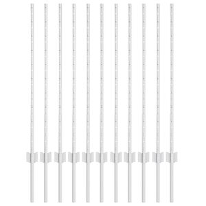 vidaXL Plotov&yacute; sloupek. 11 pcs Stř&iacute;brn&aacute; 100 cm Ocel