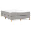 vidaXL Box spring postel s matrac&iacute; světle &scaron;ed&aacute; 120 x 200 cm textil