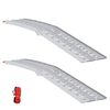 vidaXL Skl&aacute;dac&iacute; motocyklistick&aacute; rampy 340 kg na rampu 2 pcs Stř&iacute;brn&aacute;