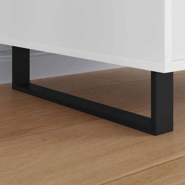 vidaXL N&aacute;bytkov&eacute; nohy 2 pcs Čern&aacute; 43,6 x 4 x 10 mm Železo