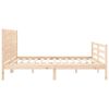 vidaXL R&aacute;m postele s čelem 200 x 200 cm masivn&iacute; dřevo