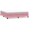 vidaXL Postel Box Spring bez matrace růžov&aacute; 180x210 cm samet