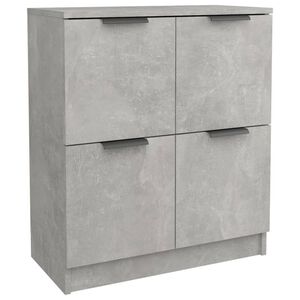vidaXL Př&iacute;born&iacute;k betonově &scaron;ed&yacute; 60 x 30 x 70 cm kompozitn&iacute; dřevo