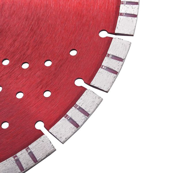 vidaXL Diamantový řezací kotouč turbo s otvory ocel 350 mm